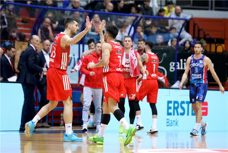 Utakmica ABA lige košarkaša Cibona - Crvena Zvezda