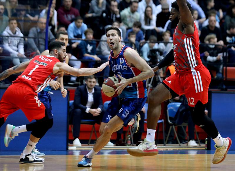 Utakmica ABA lige košarkaša Cibona - Crvena Zvezda