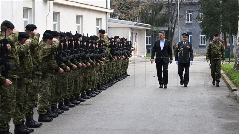 Požega: Predsjednik Milanović na svečanoj prisezi 37. naraštaja ročnih vojnika