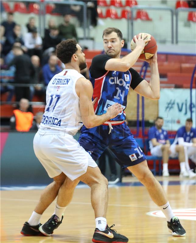 Utakmica 21. kola ABA lige košarkaša Cibona - Budućnost