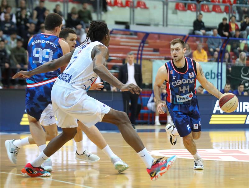 Utakmica 21. kola ABA lige košarkaša Cibona - Budućnost