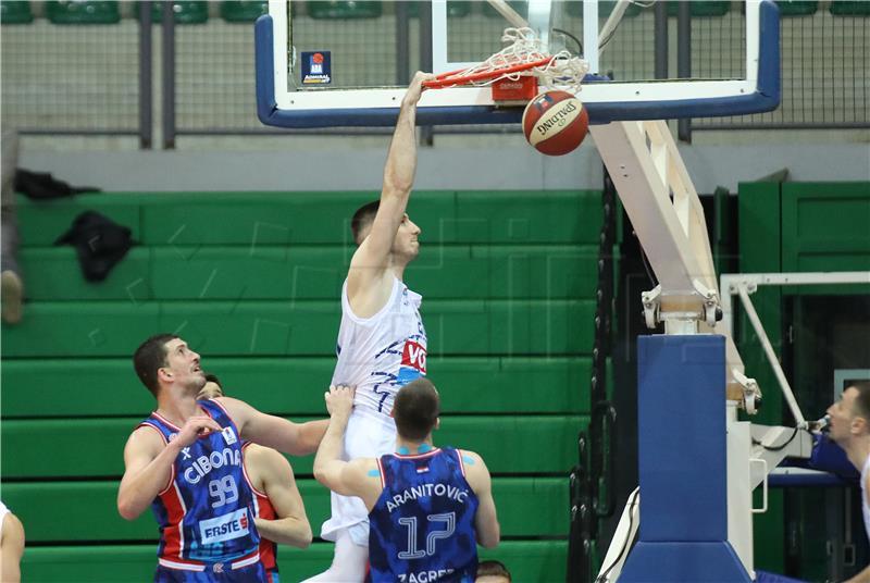 Utakmica 21. kola ABA lige košarkaša Cibona - Budućnost