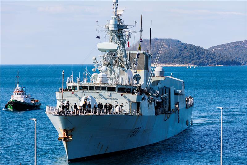 Canadian frigate arrives in Split