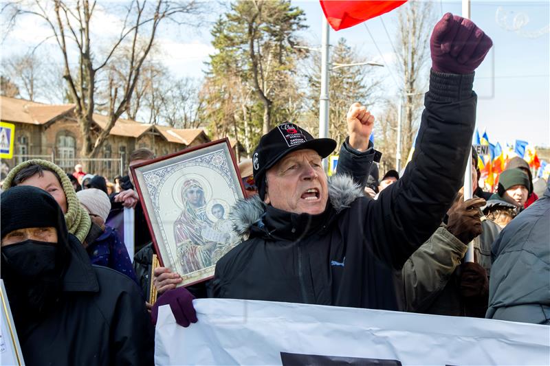 MOLDOVA OPPOSITION PROTEST