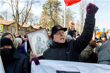 MOLDOVA OPPOSITION PROTEST