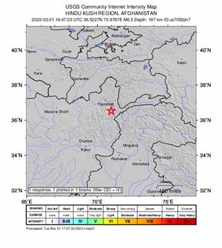 Potres magnitude 6,5 stupnjeva pogodio sjeverni Afganistan - EMSC