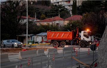 WWII aerial bomb relocated from road construction site in Rijeka