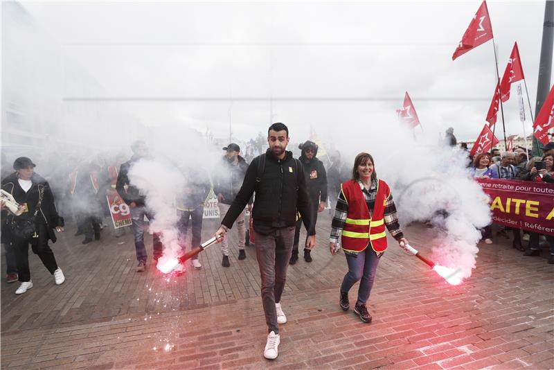 FRANCE PENSIONS PROTEST