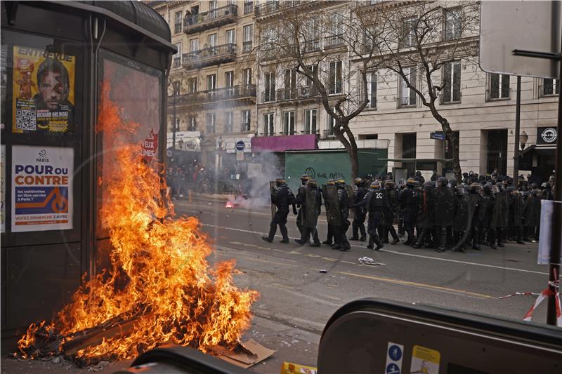 FRANCE PENSIONS PROTEST