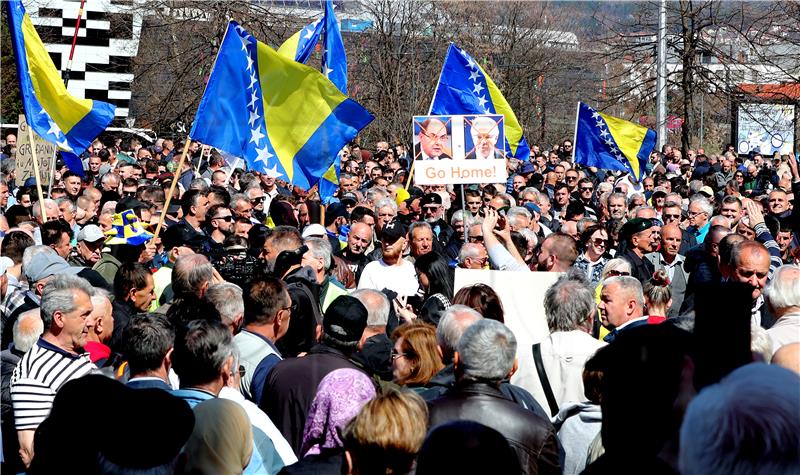 BOSNIA PROTEST