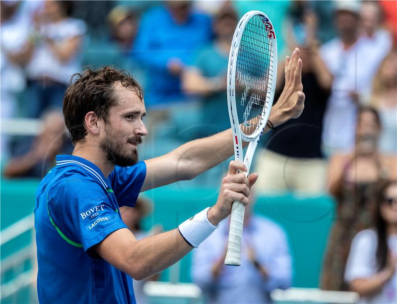 ATP Miami: Medvjedev prvi finalist, čeka Alcaraza ili Sinnera