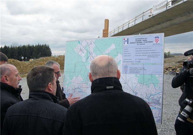  Construction of Zagreb-Sisak motorway goes on as planned