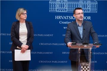 Konferencija za medije Zeleno-lijevog bloka i SDP-a