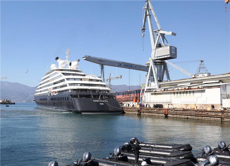 Polar cruise ship Scenic Eclipse 2 finished by Rijeka dock 3 months before deadline