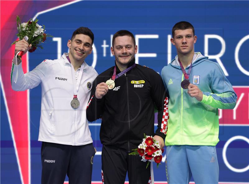 Croatian gymnast Tin Srbić wins gold at European Championships