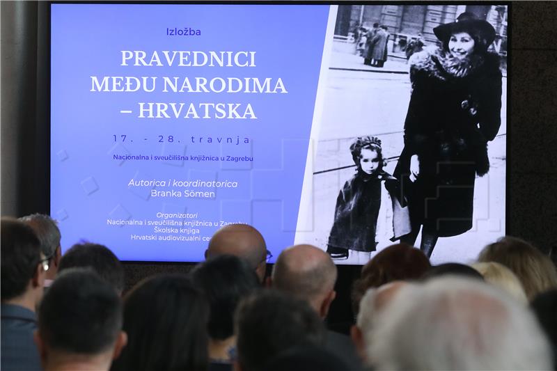 "Righteous among Nations - Croatia" exhibition opens in Zagreb