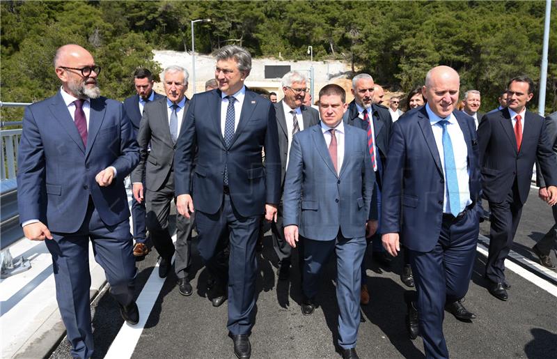 Ston bypass opened, Pelješac Bridge project completed