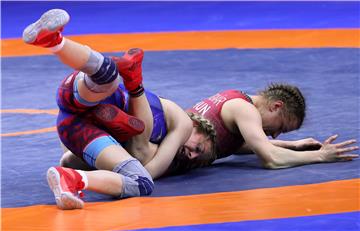 Europsko prvenstvo u hrvanju, žene, finale do 55 kg