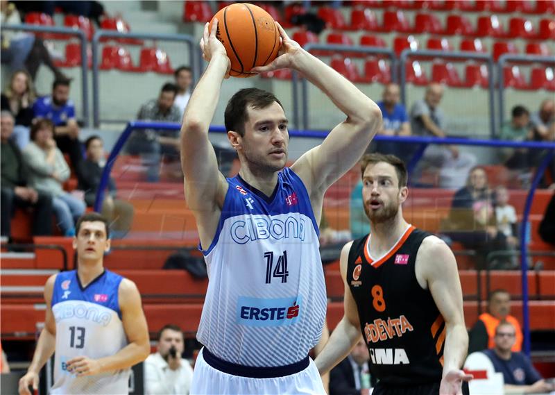 Utakmica 7. kola Lige za prvaka košarkaša Cibona - Cedevita Junior