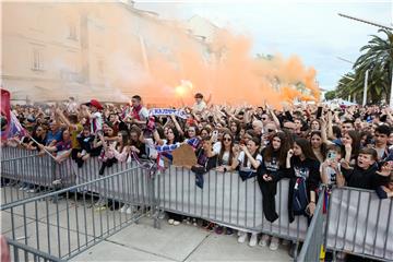 Doček juniora Hajduka na Rivi