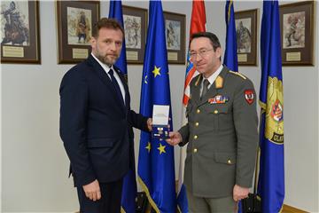 Austrian general decorated for civil-military cooperation