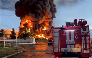 CRIMEA OIL DEPOT FIRE