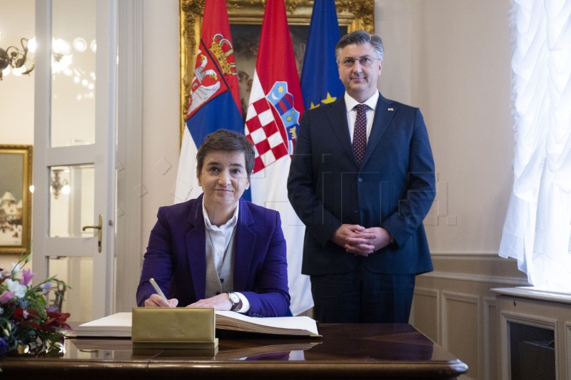 Brnabić: Croatia-Serbia relations difficult, but step forward made