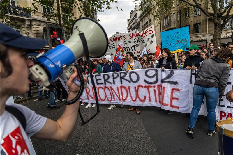 U Francuskoj 1. svibnja obilježen "svečano" i "borbeno"