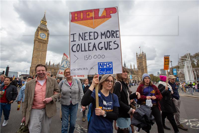 BRITAIN NURSES STRIKE