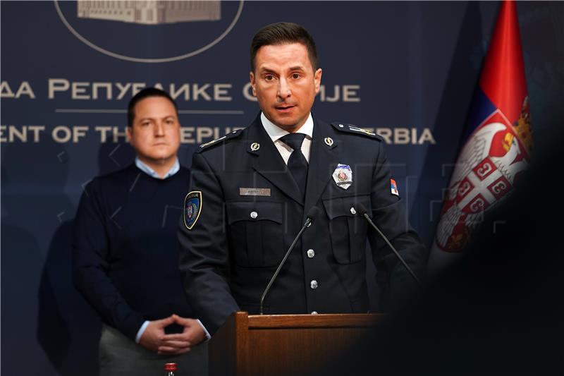 Tiskovna konferencija načelnika beogradske policije
