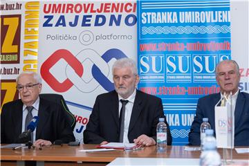 Konferencija za medije političke platforme Umirovljenici zajedno