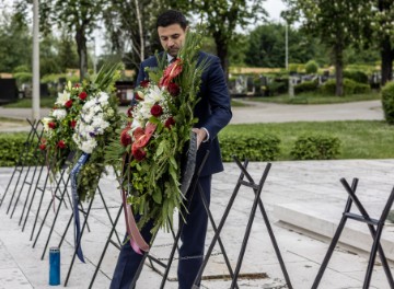 Polaganje vijenaca povodom Dana Europe i pobjede nad fašizmom