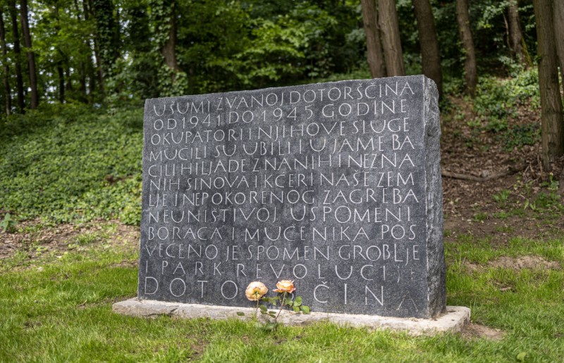 Zagreb mayor, SABA leader unveil memorial plaque in Dotrščina Park