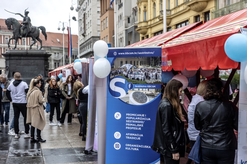 Javnozdravstvena akcija na Međunarodni dan sestrinstva u Zagrebu  