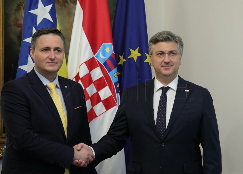 Plenković tells Bećirović that stable and functional BiH is in Croatia's interest