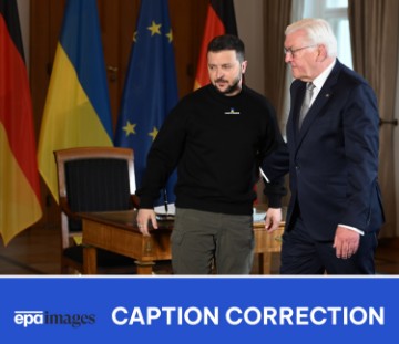 (CORRECTION) GERMANY DIPLOMACY ZELENSKY