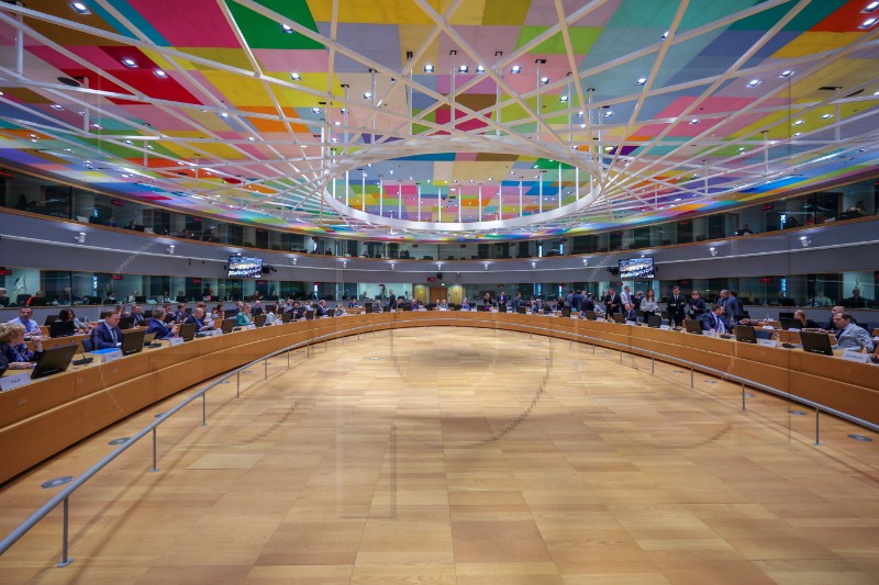 BELGIUM EU FINANCE MINISTERS  MEETING 