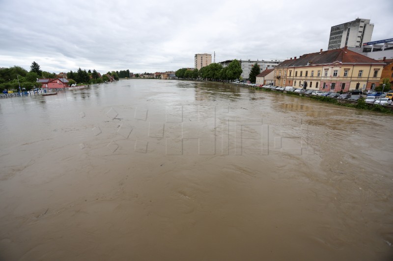 Visok vodostaj Kupe u Karlovcu