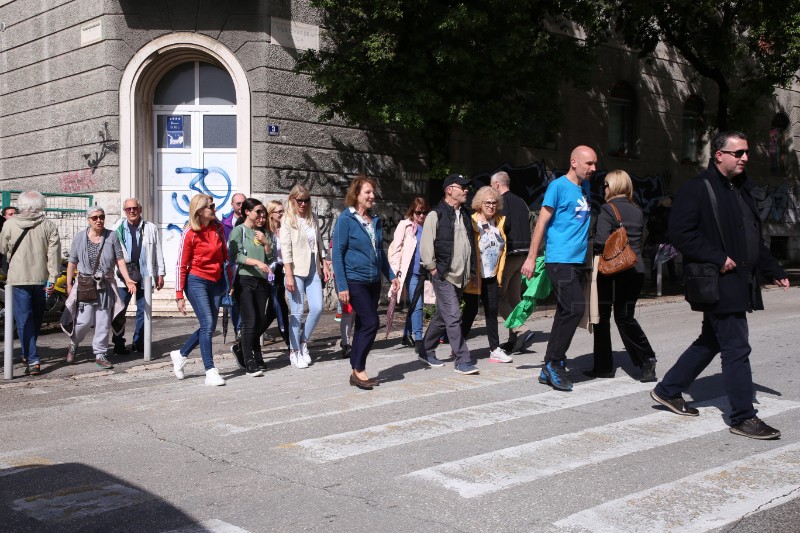 Prosvjed protiv početka gradnje Small Mall Split