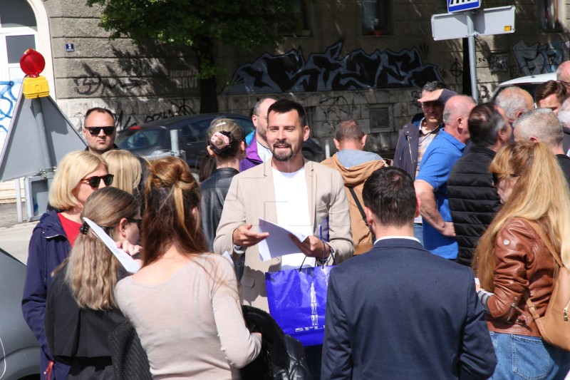 Prosvjed protiv početka gradnje Small Mall Split