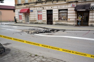 Karlovac: Traži se tehničko rješenje za sanaciju naglo ulegnutog kolnika