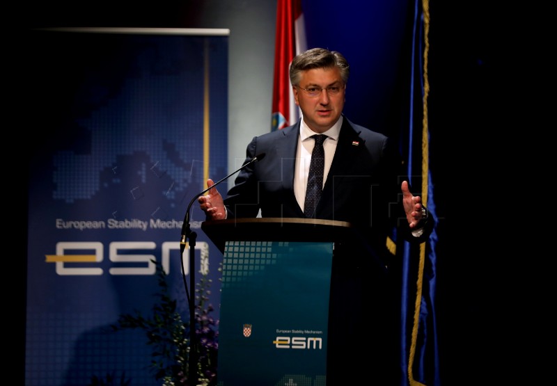 Plenković: ESM is anchor of stability, resilience for euro area member states