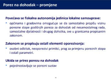 Ukida se prirez, povećava osobni odbitak, sufinanciraju se doprinosi