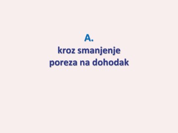 Ukida se prirez, povećava osobni odbitak, sufinanciraju se doprinosi