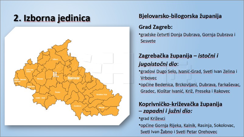 Prijedlog novih izbornih jedinica