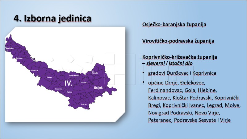 Prijedlog novih izbornih jedinica