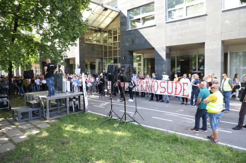 Prosvjed Sindikata pravosudne policije