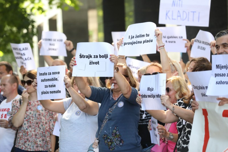 Prosvjed Sindikata pravosudne policije