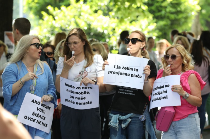 Prosvjed Sindikata pravosudne policije