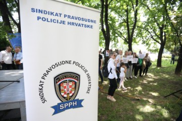 Prosvjed Sindikata pravosudne policije